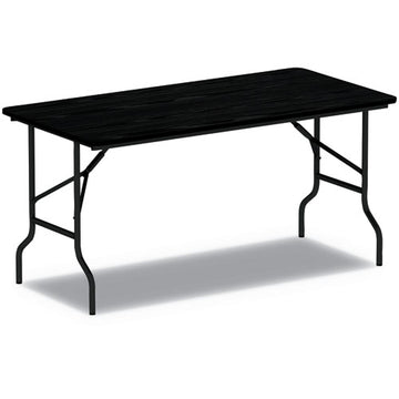 Alera® Wood Folding Table, 71.88w X 29.88d X 29.13h, Black freeshipping - TVN Wholesale